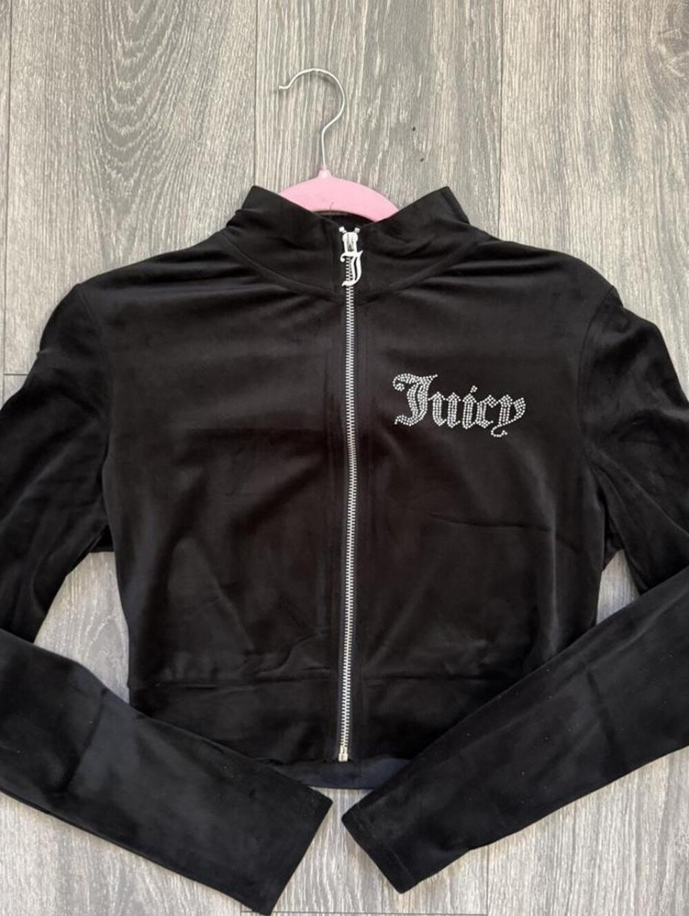 NEW Juicy Couture Velour Zip Up Jacket